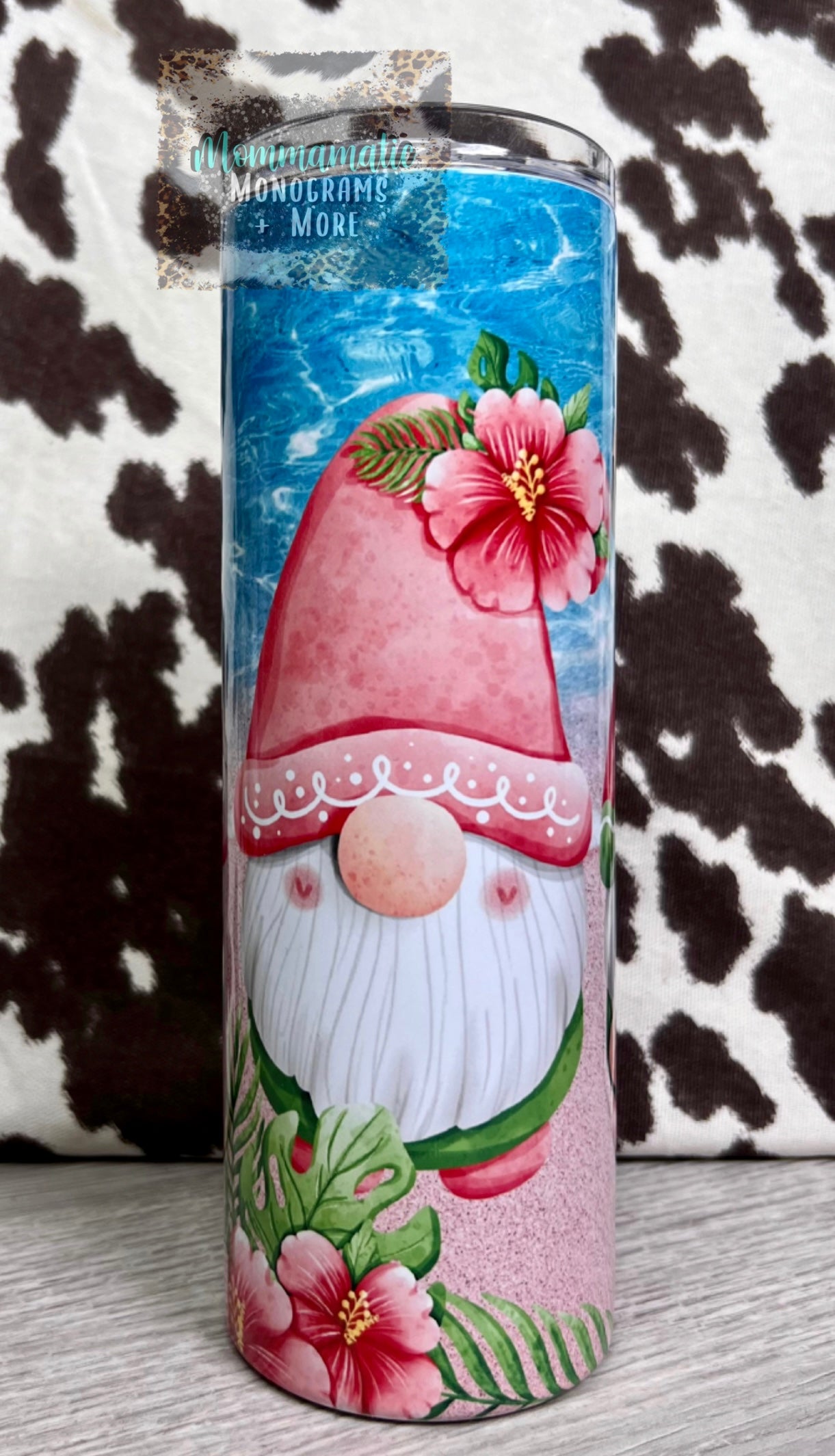 Beach / Flamingo Gnomes Tumbler