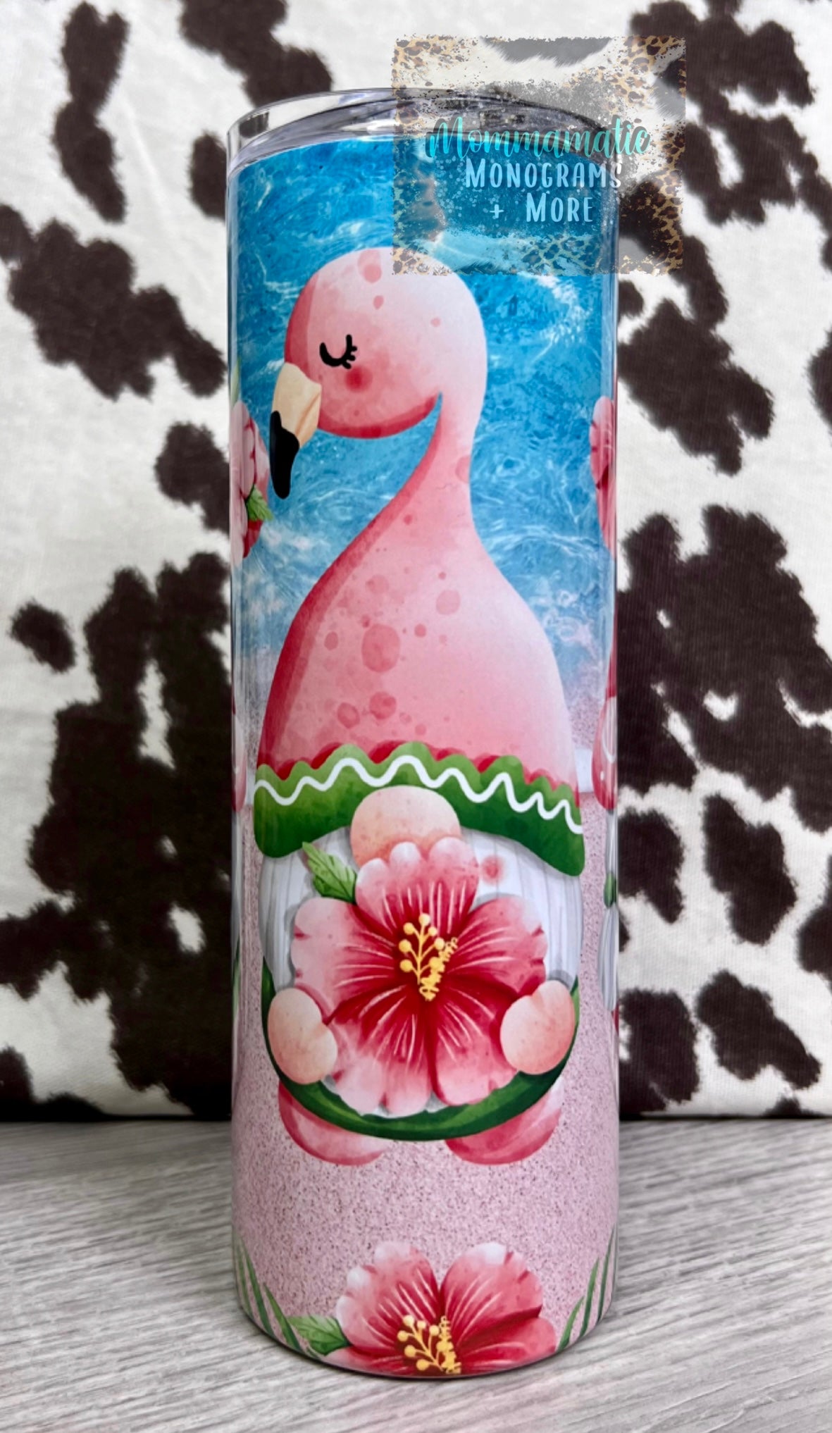 Beach / Flamingo Gnomes Tumbler