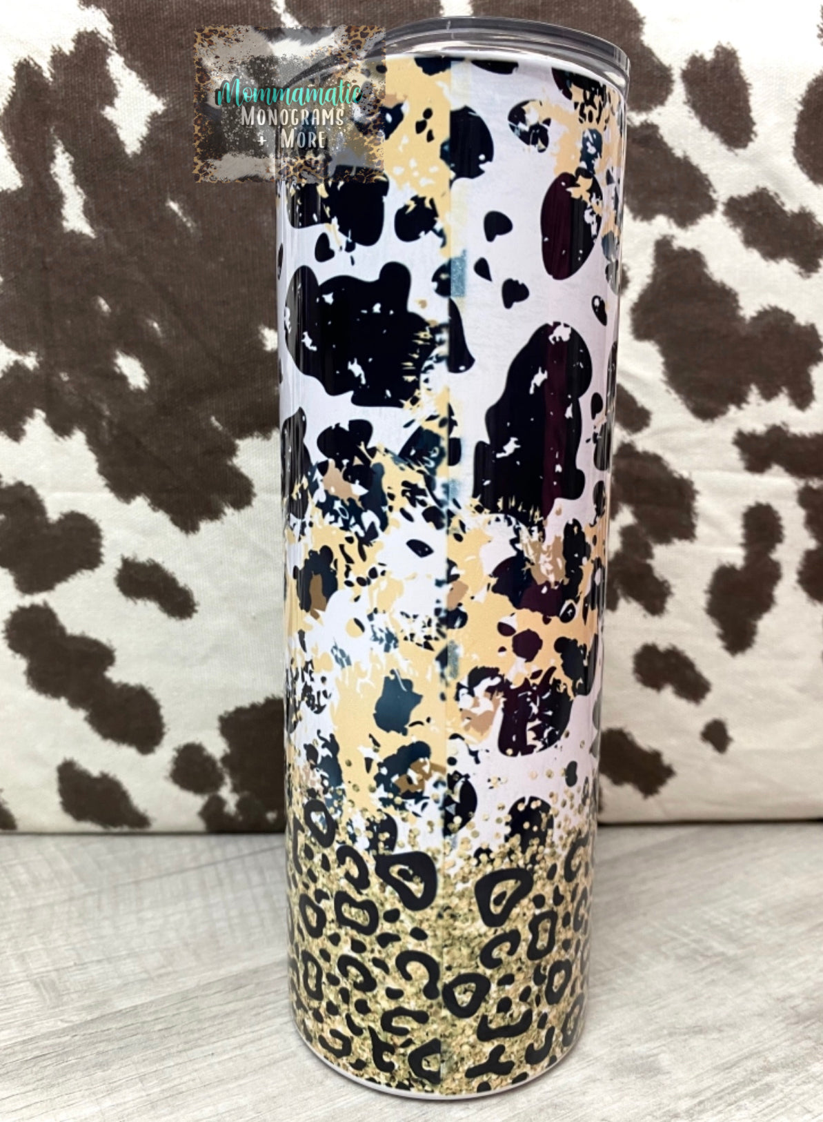 Mom Life - Cheetah + Cow Tumbler