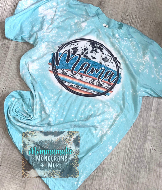 Cow + Serape Mama Tee