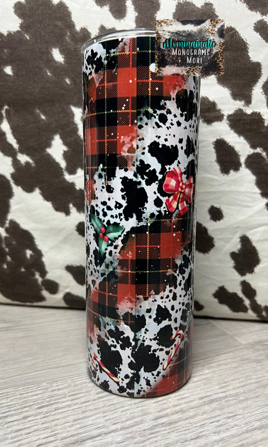 Christmas Cow Tumbler