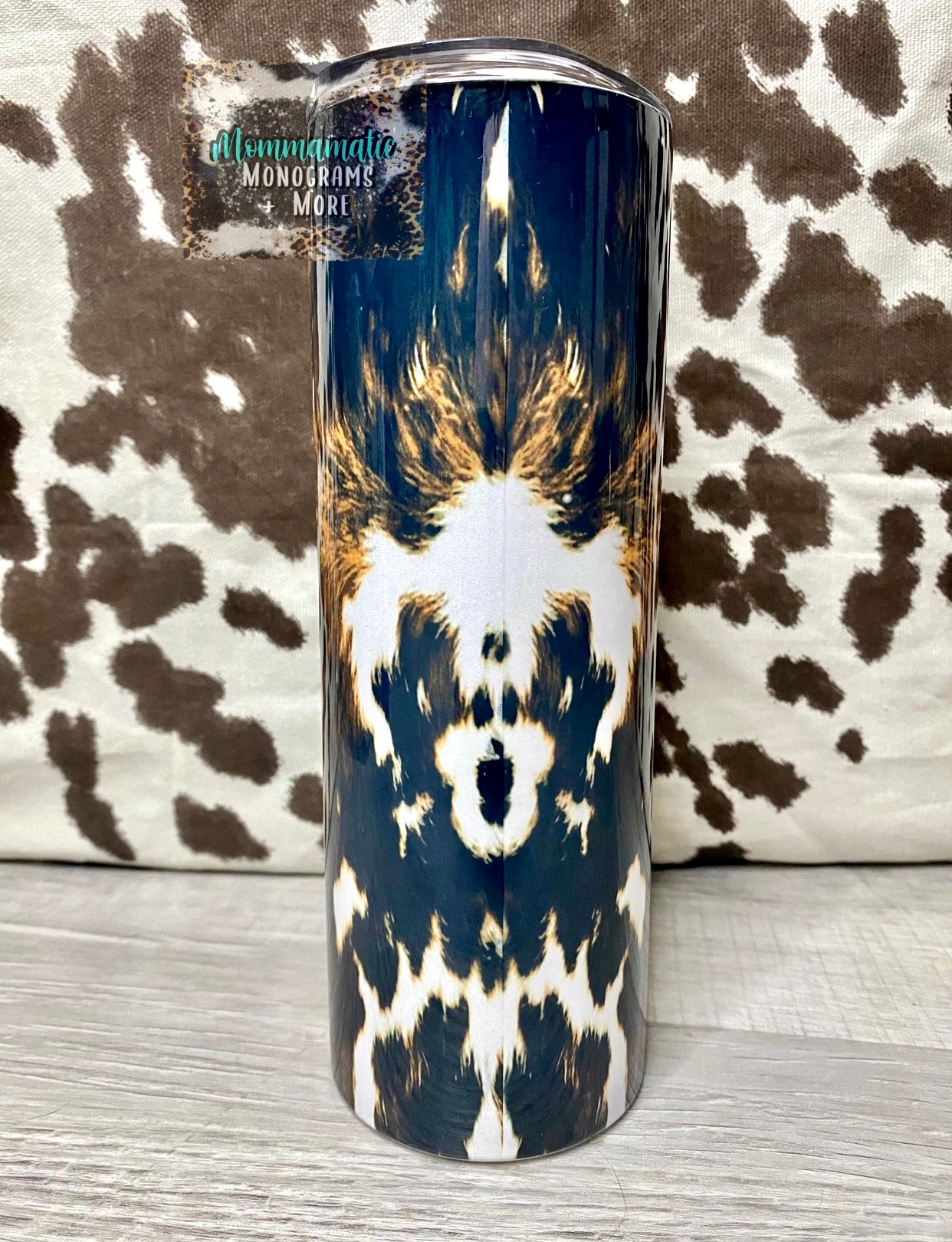 Mama Leopard + Cow Tumbler