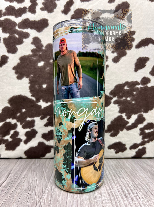 Morgan Wallen Teal Tumbler