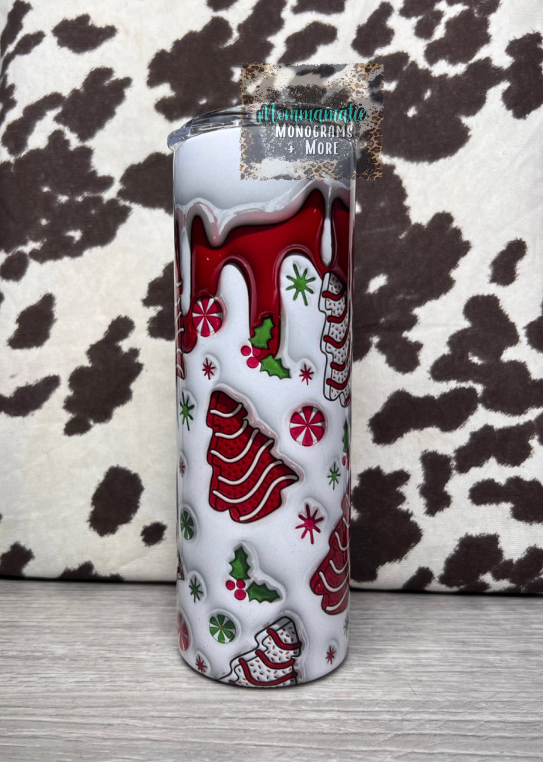 Puffy Christmas Tree Cakes Tumbler