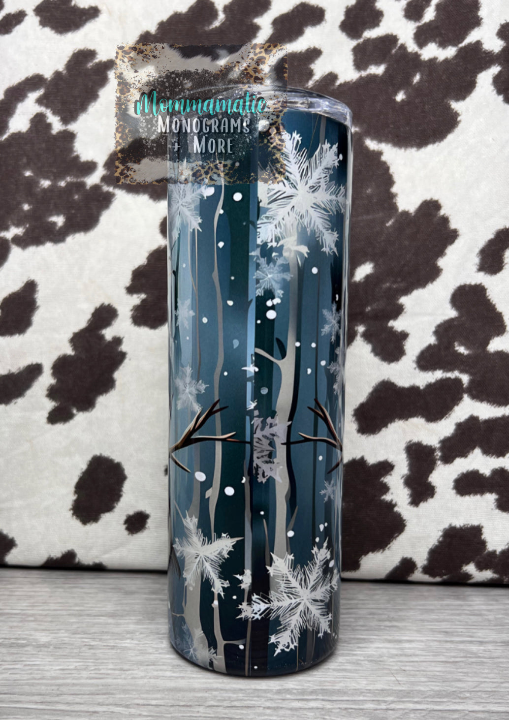 Black Snowman Tumbler