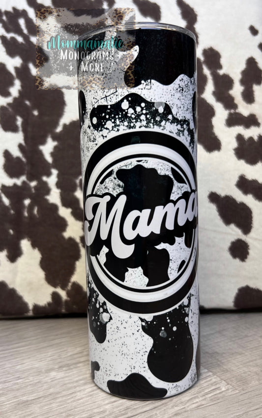 B+W Cow Circle Mama Tumbler