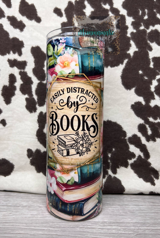 Easily Distracted By Books Tumbler