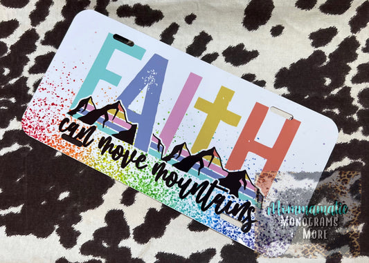 Faith License Plate
