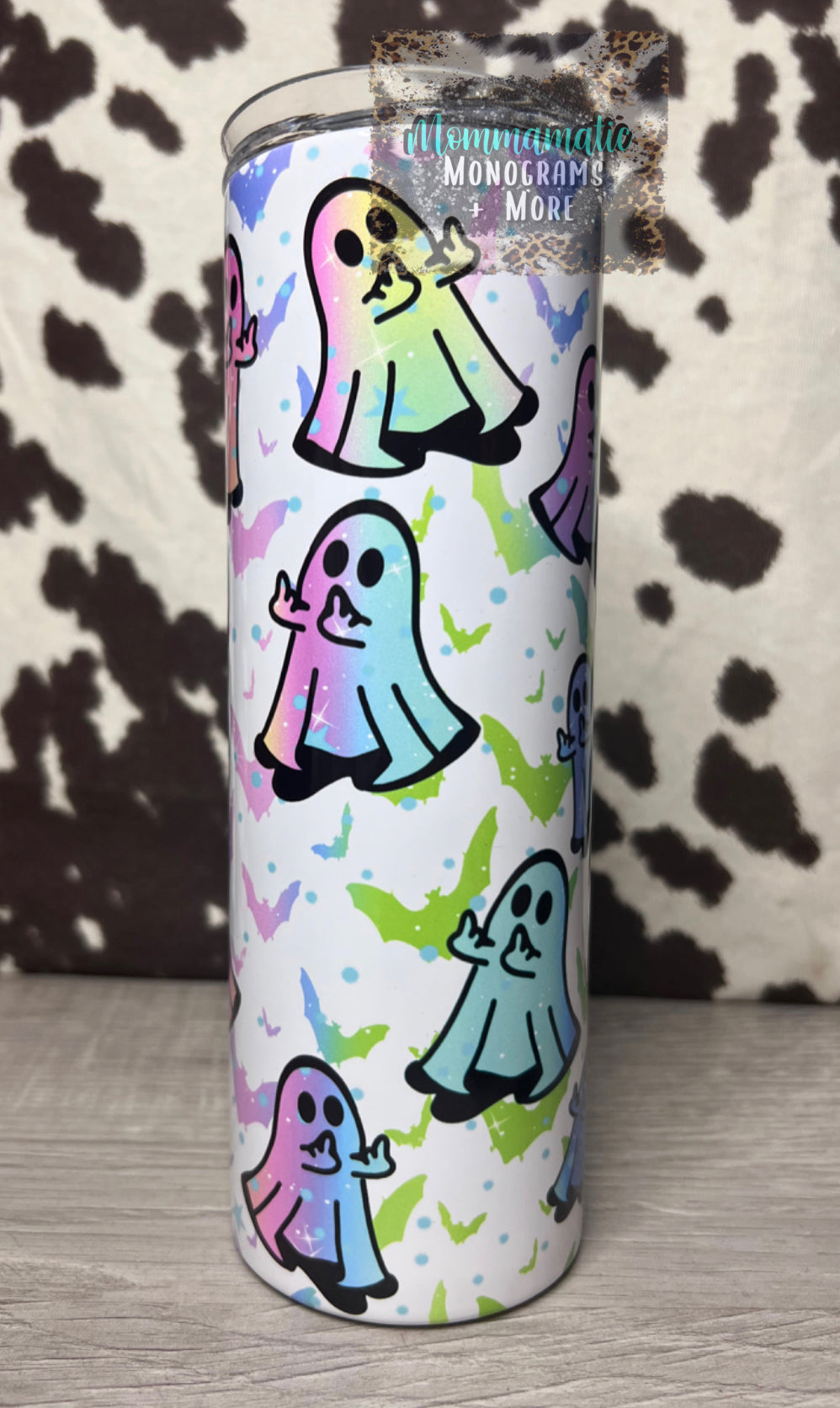 Middle Finger Ghost Tumbler