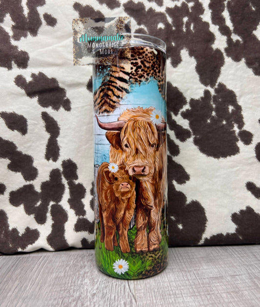 Highland Cow Mama Tumbler