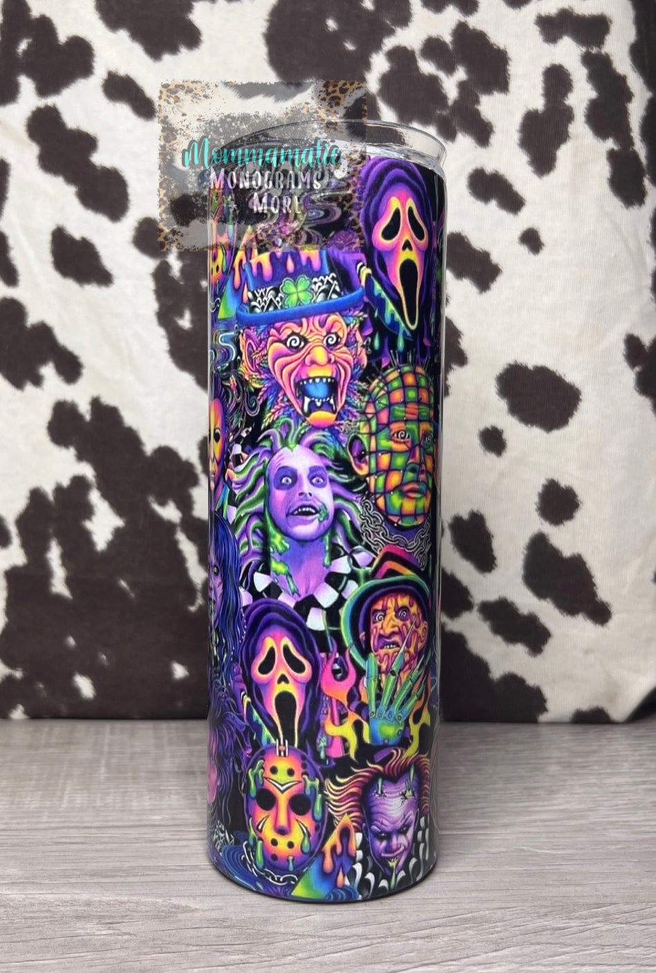 Neon Horror Tumbler