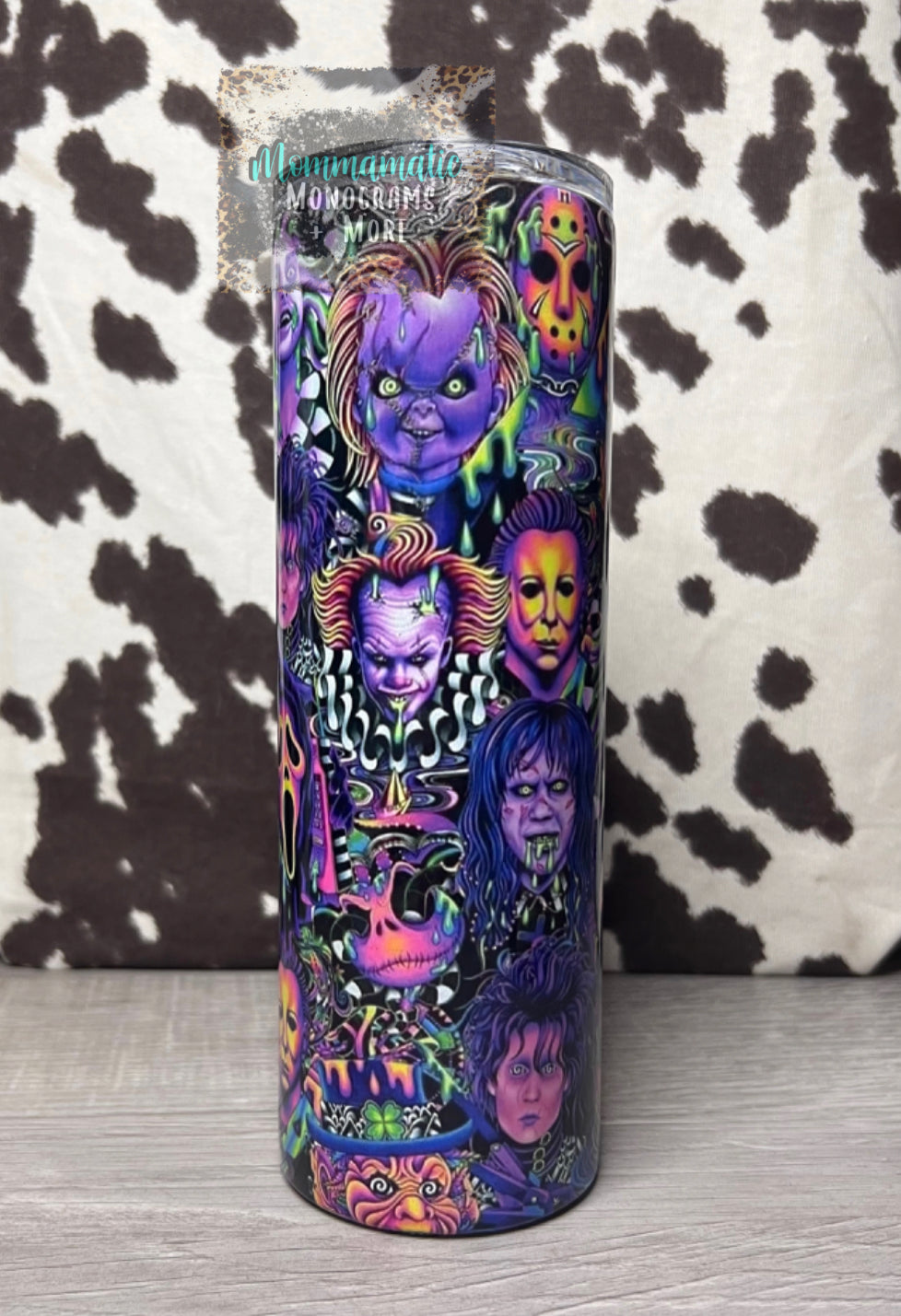 Neon Horror Tumbler