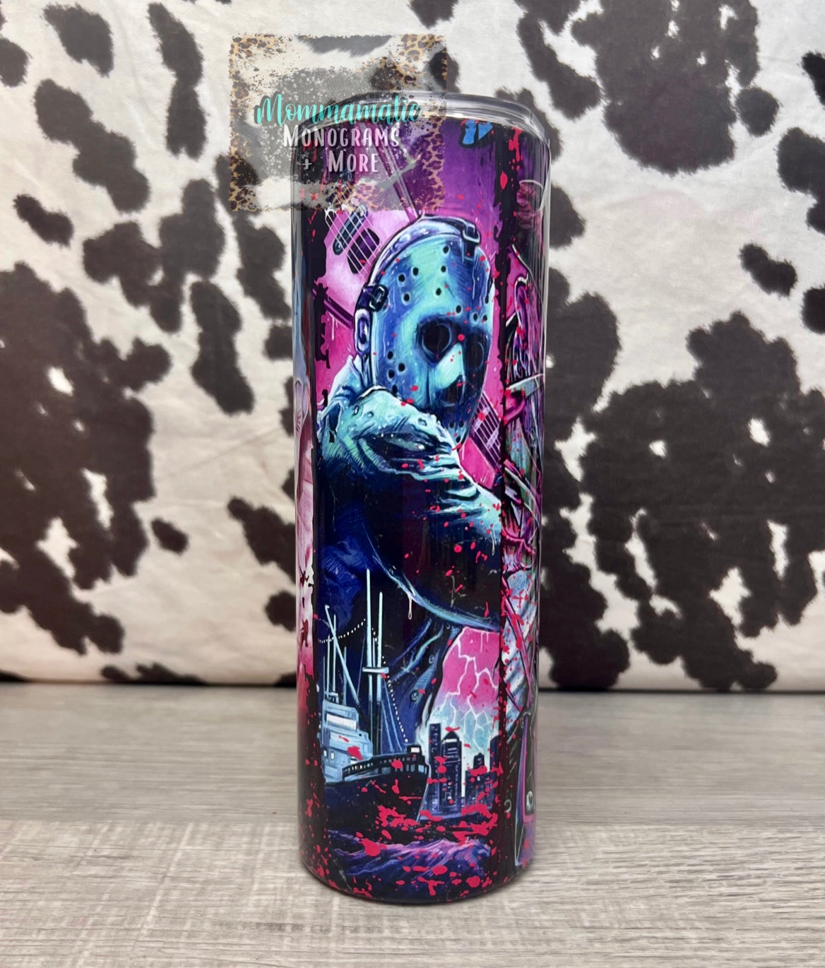 Hot Pink Horror Tumbler