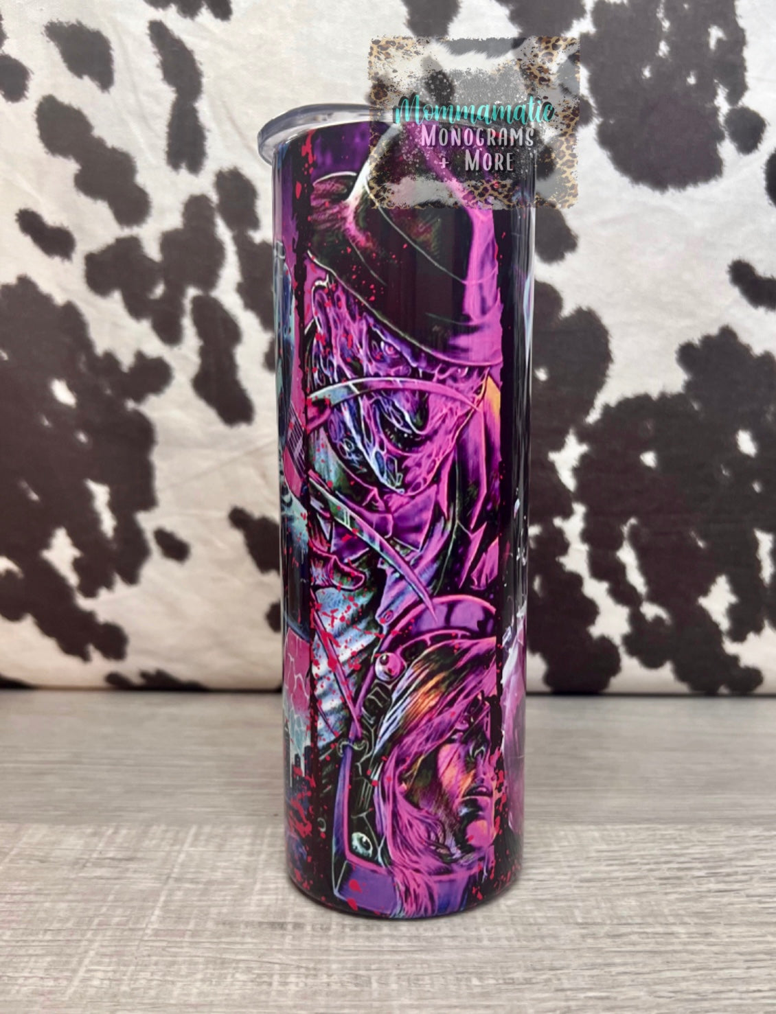 Hot Pink Horror Tumbler