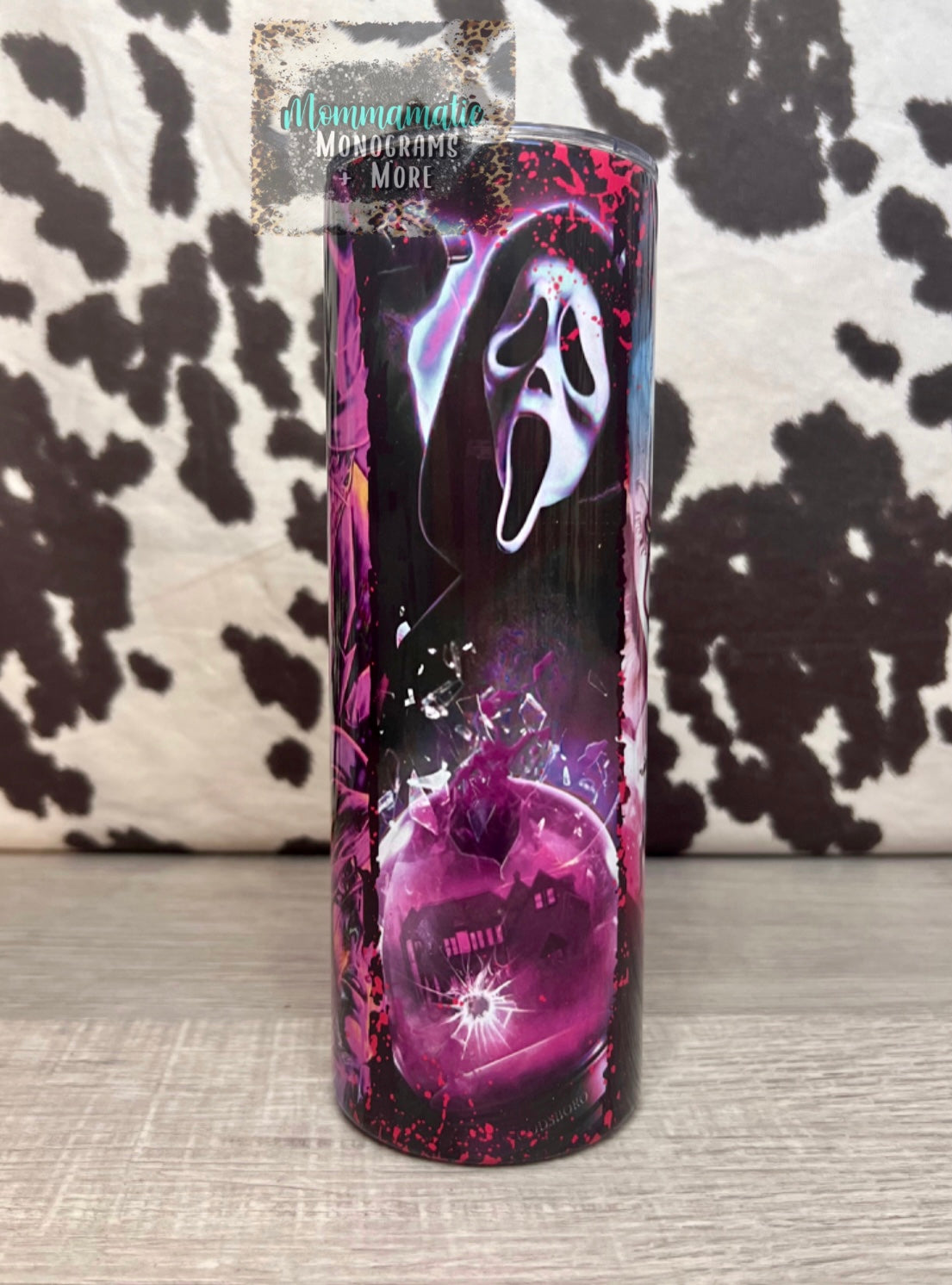 Hot Pink Horror Tumbler