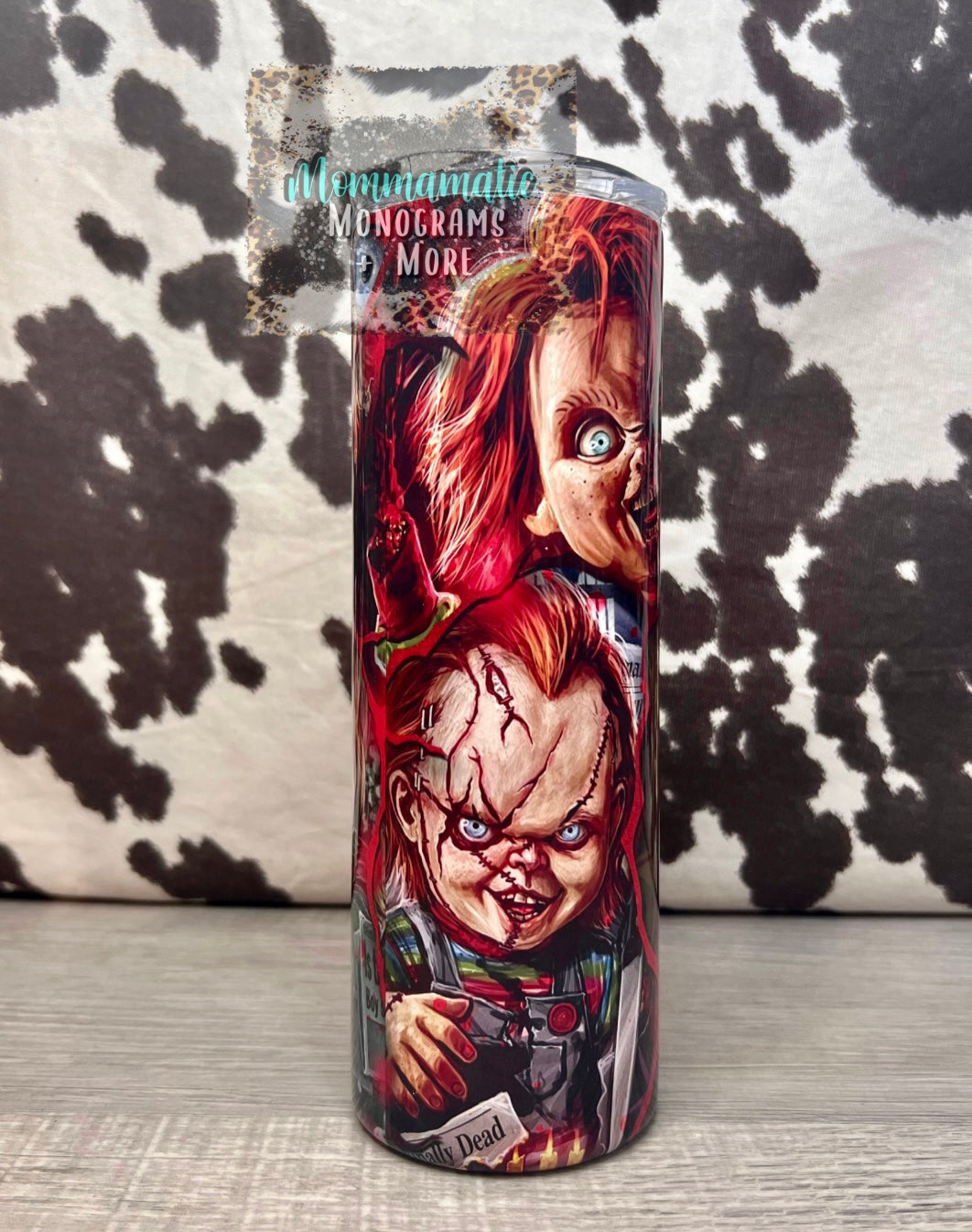Chucky Collage Tumbler