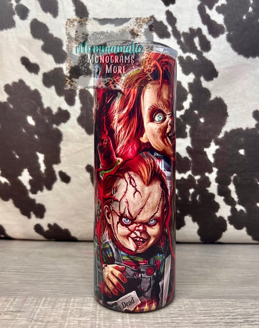 Chucky Collage Tumbler