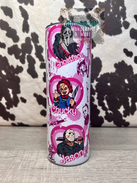 Hearts Of Horror Tumbler