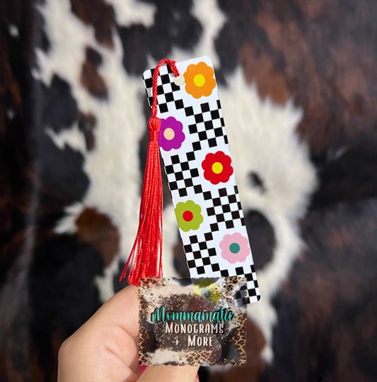 Checkered Daisy Bookmark