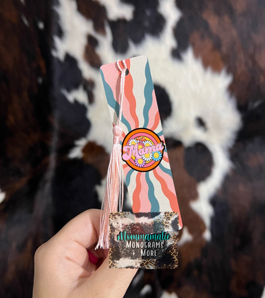 Retro Circle Mama Bookmark