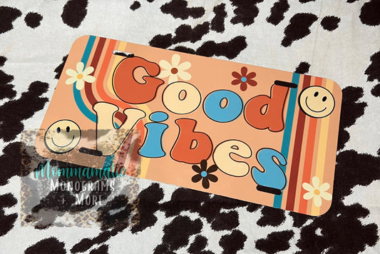 Good Vibes License Plate