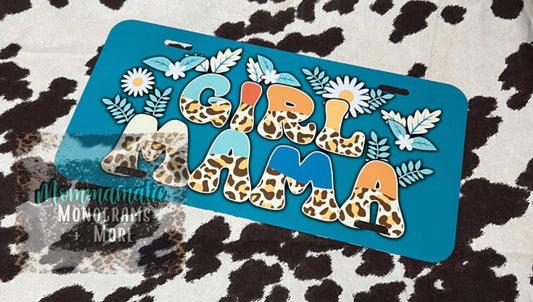 Girl Mama License Plate
