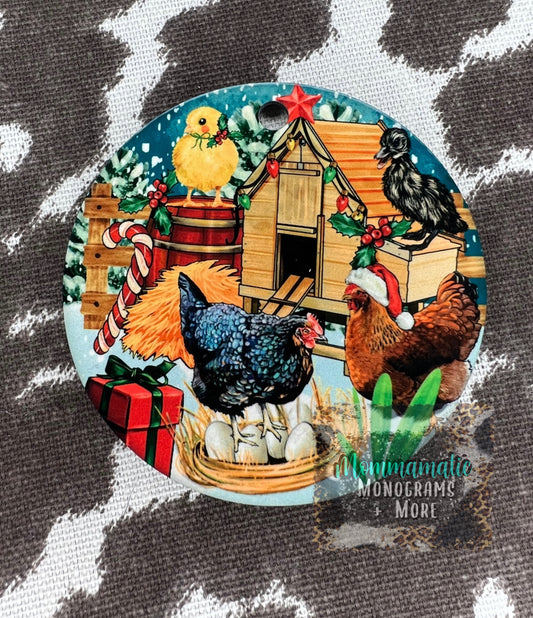 Merry Cluck-mas Ornament