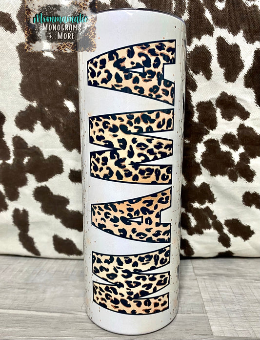 Leopard Print Mama Tumbler