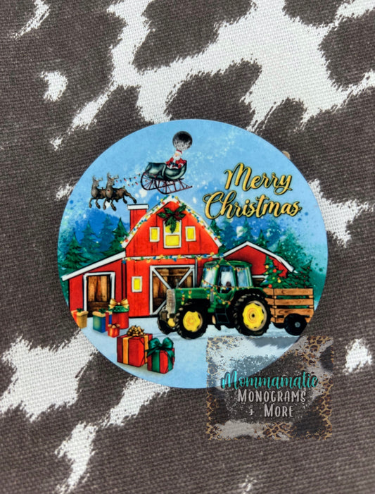 Christmas On The Farm Ornament