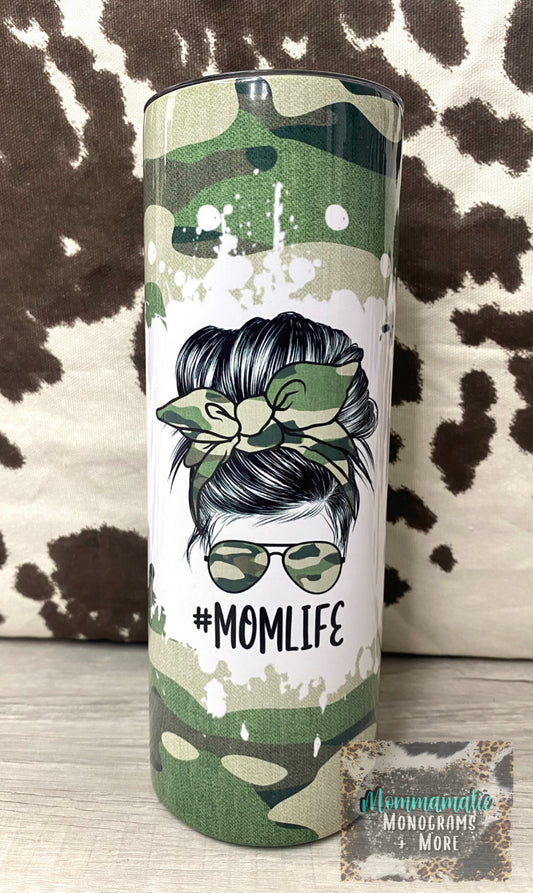 Camo Mom Life Tumbler
