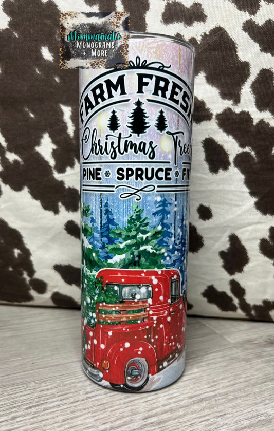 Christmas Tree Farm Tumbler