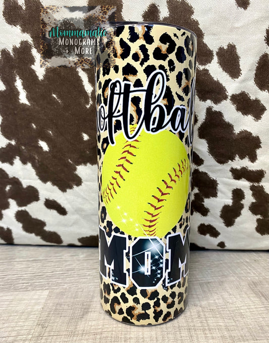 Softball Mom Tumbler
