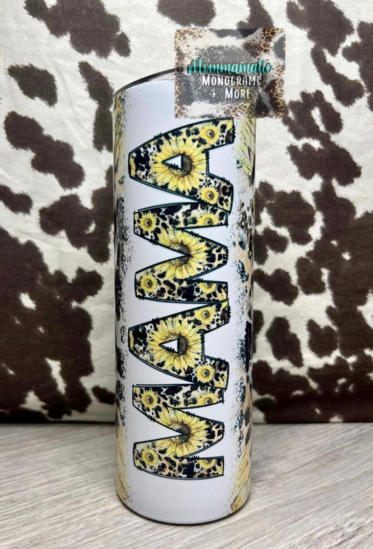 Sunflower Mama Tumbler