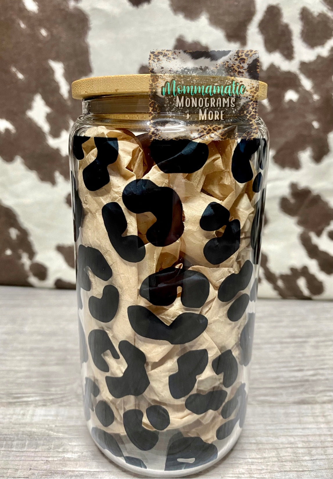 Cheetah Print Libbey Glass
