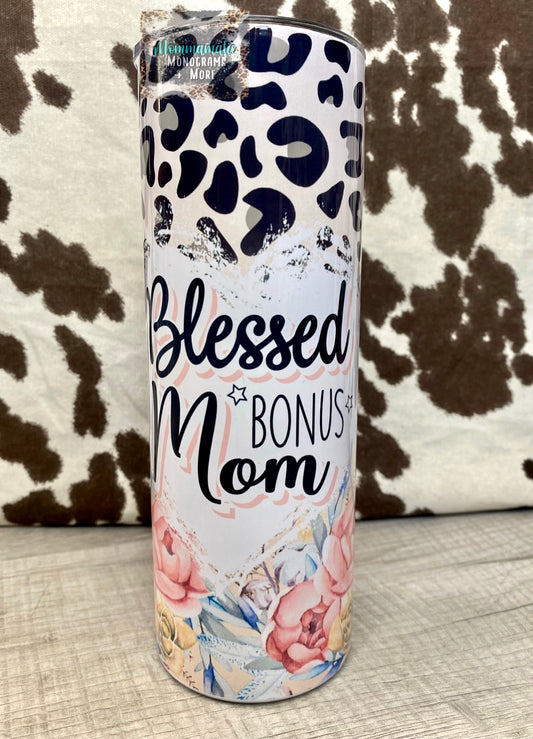Blessed Bonus Mom Tumbler