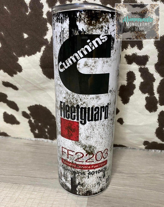 Cummins Distressed Tumbler
