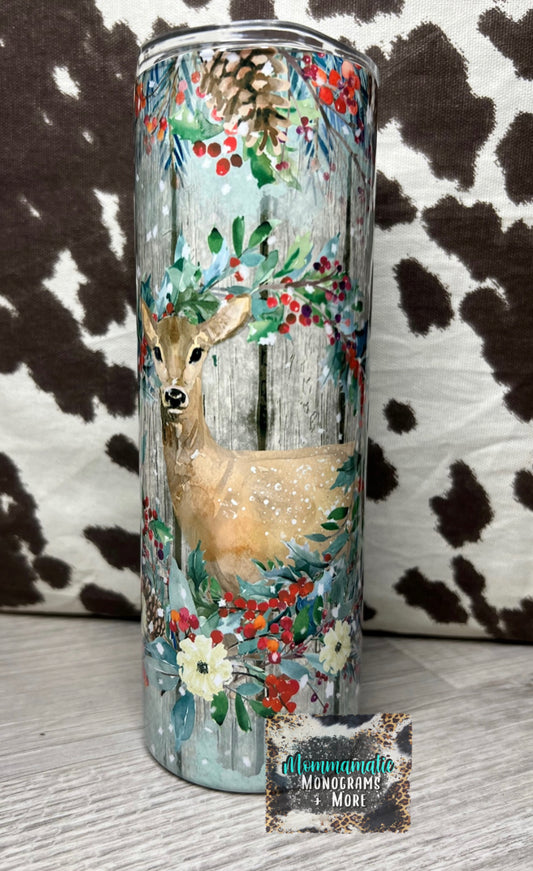 Christmas Deer Tumbler
