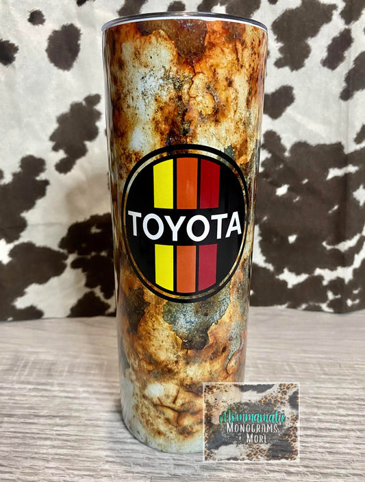 Rustic Toyota Tumbler